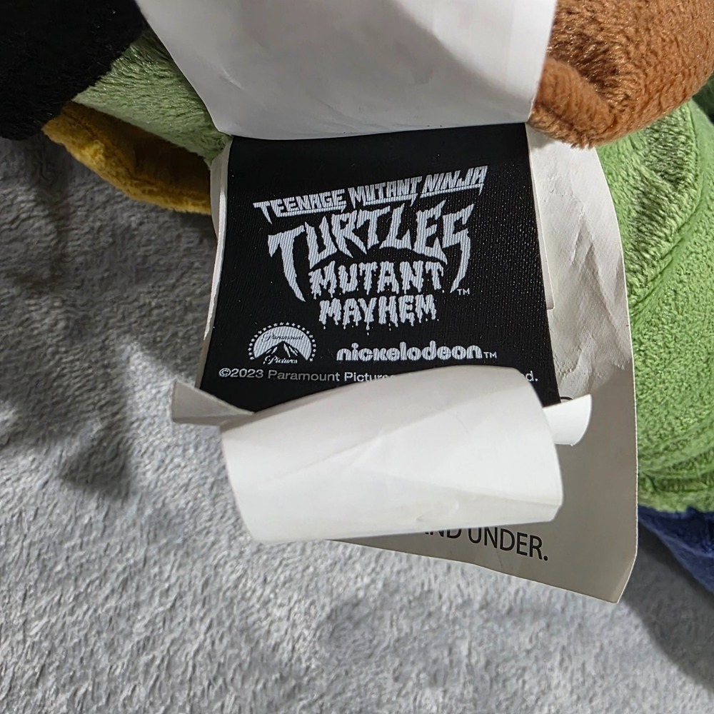 Teenage Mutant Ninja Turtle Mutant Mayhem Cartoon Leonardo‎ Plush 2023 - Picture 3 of 3